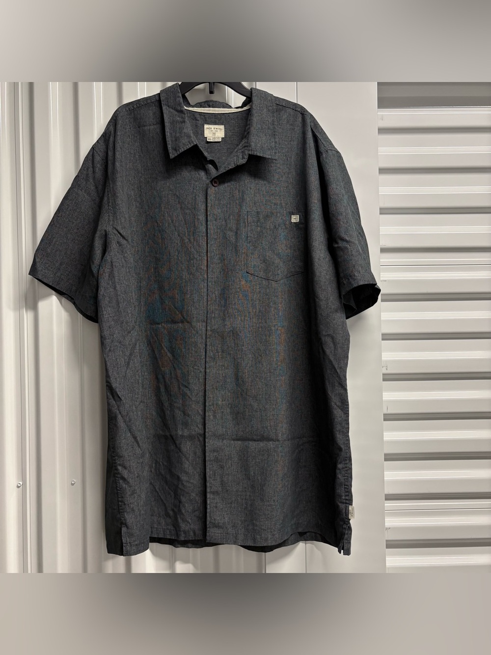 Jack O’Neill Men’s Short-Sleeve Button Shirt - Charcoal